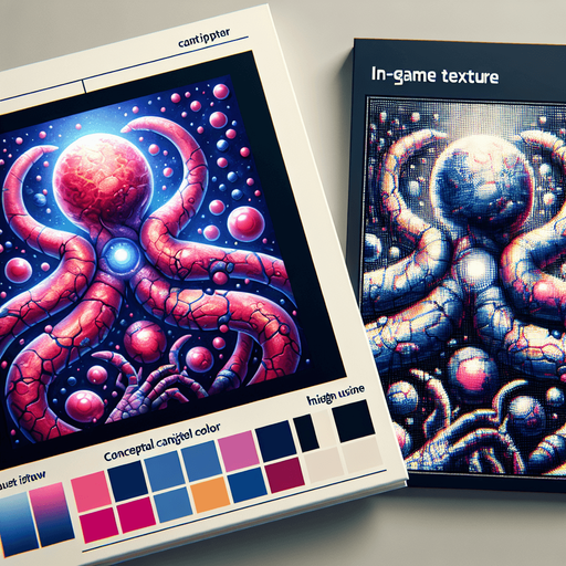 cancer entity piece on body.
Single Game Texture.  In-Game asset.  2d.  Blank background.  High contrast.  No shadows