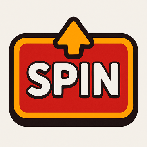 spin button.
In-Game asset.  2d.  High contrast.  No shadows