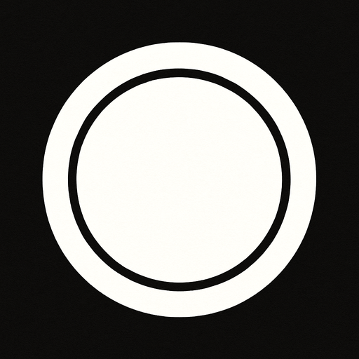White circle.
In-Game asset.  2d.  High contrast.  No shadows