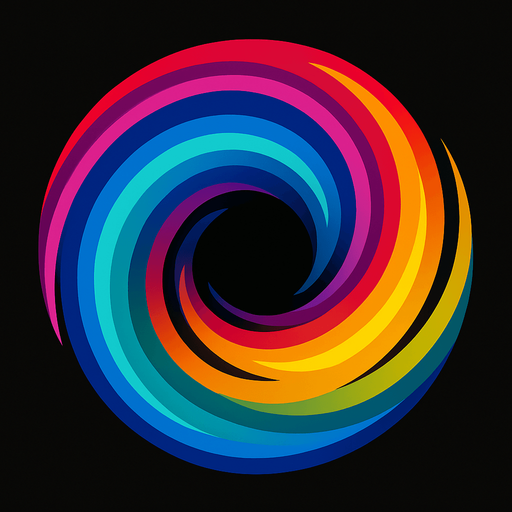 lubang warp penuh warna.
In-Game asset.  2d.  High contrast.  No shadows