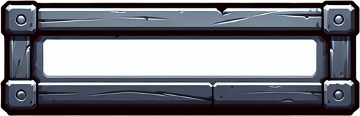 empty horizontal bar
Single Game Texture.  In-Game asset.  2d.  Blank background.  High contrast.  No shadows
