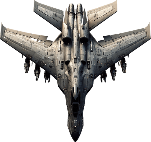 vertical top down war full bulk shark armored scifi plane
Single Game Texture.