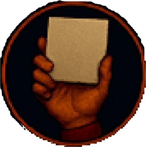 A hand with a piece of opaque plastic