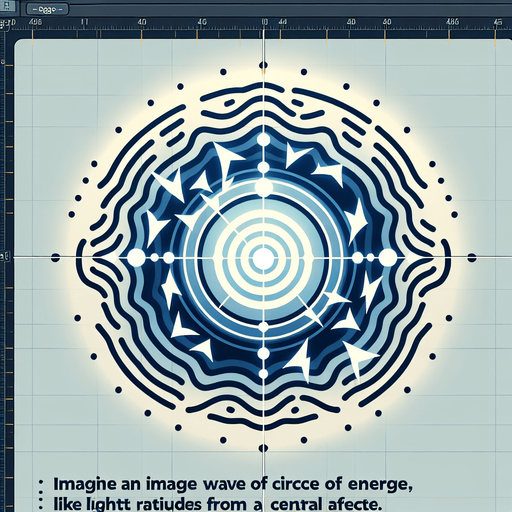Concentric circles or energy waves expanding outwards from a central point. The waves could be depicted as sharp lines of light blue or white energy. Could also incorporate small lightning-like sparks within the surge..
Single Game Texture.  In-Game asset.  2d.  Blank background.  High contrast.  No shadows