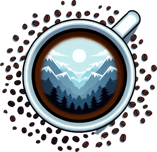 a coffee cup, viewed from above.
Single Game Texture. In-Game asset. 2d. Blank background. High contrast. No shadows.