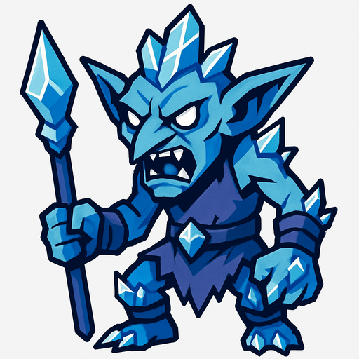 buzul goblin.
In-Game asset.  2d.  High contrast.  No shadows