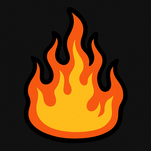 ateş, 3d, yazısız.
In-Game asset.  2d.  High contrast.  No shadows