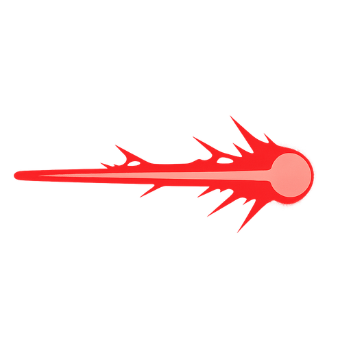 red laser.
In-Game asset.  2d.  High contrast.  No shadows