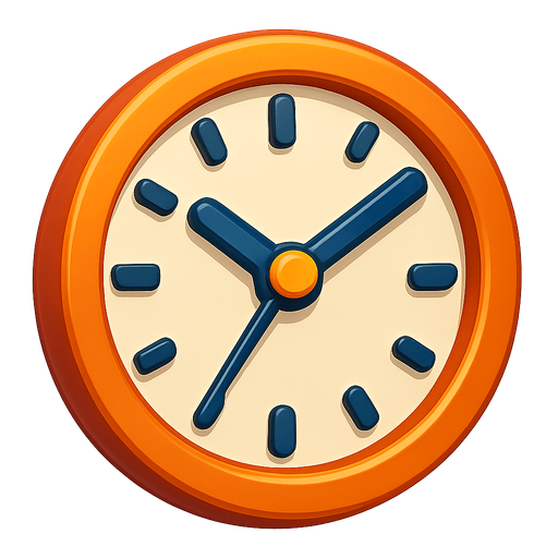 Clock.
In-Game asset.  3d.  High contrast.  No shadows