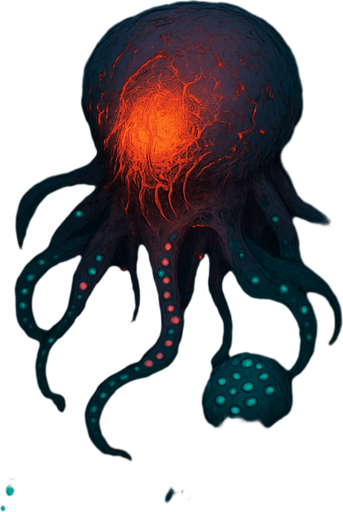 Top down isometric Cyberpunk forest thick foliage woods, anime Akira-nausicaa inspired, background scene, large sci-fi horror bioluminescent glowing alien flora