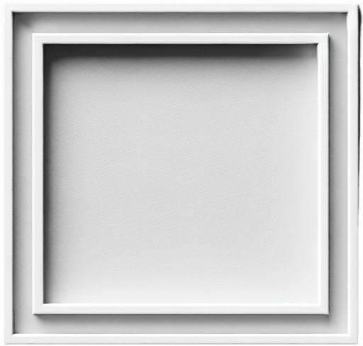 a square from a white line Top view.