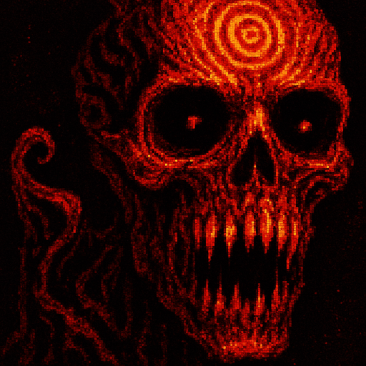 horror uncanny scary pixelated