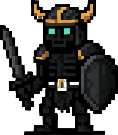 kara savaşçı bir wither iskelet çok korkunç gözükür ama iyi biridir.
In-Game asset.  2d.  High contrast.  No shadows