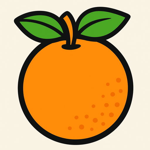 make the orange.
In-Game asset.  2d.  High contrast.  No shadows