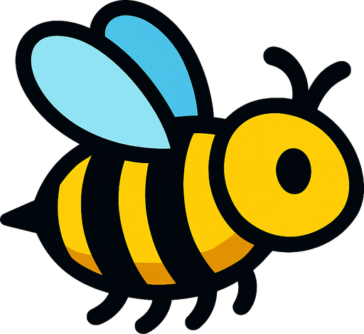 2d side scroller bee.
In-Game asset.  2d.  High contrast.  No shadows