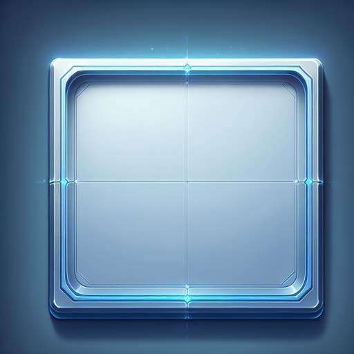 Blue-Tinted Tile: A clean and sleek tile design, consisting of a perfect square with a soft blue surface. A barely noticeable, thin blue border defines the edges, maintaining a smooth and minimal aesthetic. The tile is blank and pristine, embodying futuristic simplicity..
Single Game Texture. In-Game asset. 2d. Blank background. High contrast. No shadows.