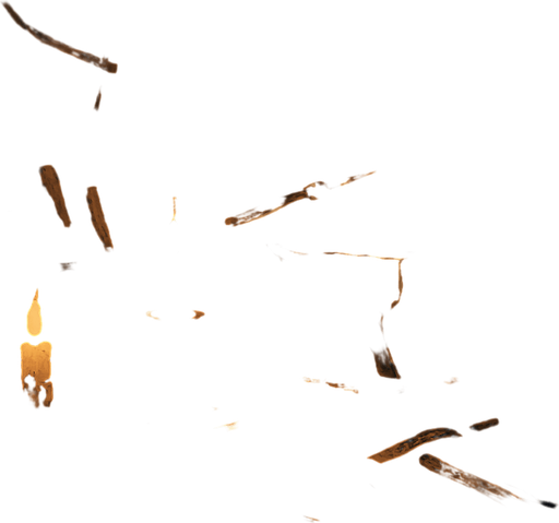 A medieval craftsman's workshop, cluttered with wooden tools, candlelight flickering on iron anvils and scrolls, stone walls, dusty air, dark fantasy realism.
In-Game asset.  2d.  High contrast.  No shadows