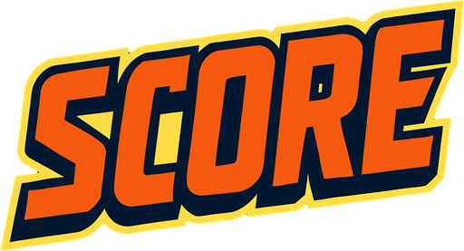 Display icon that says score sci fi comic style font.
In-Game asset.  2d.  High contrast.  No shadows