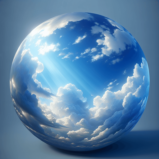 Daytime sky.
Single Game Texture.  In-Game asset.  2d.  Blank background.  High contrast.  No shadows