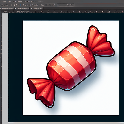 candy.
Single Game Texture. In-Game asset. 2d. Blank background. High contrast. No shadows.