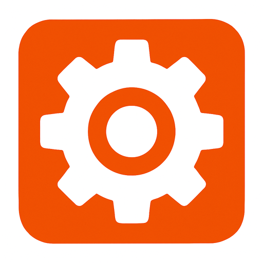 settings button.
In-Game asset.  2d.  High contrast.  No shadows