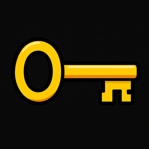 Anahtar.
In-Game asset.  2d.  High contrast.  No shadows