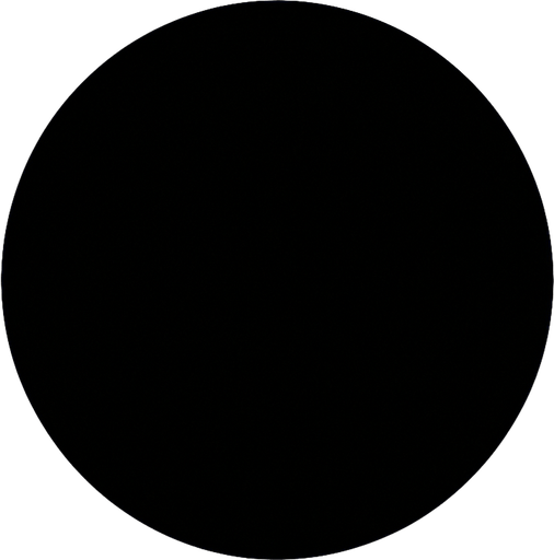 black circle.
In-Game asset.  2d.  High contrast.  No shadows