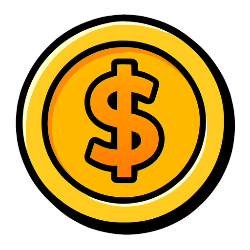 coin.
In-Game asset.  2d.  High contrast.  No shadows