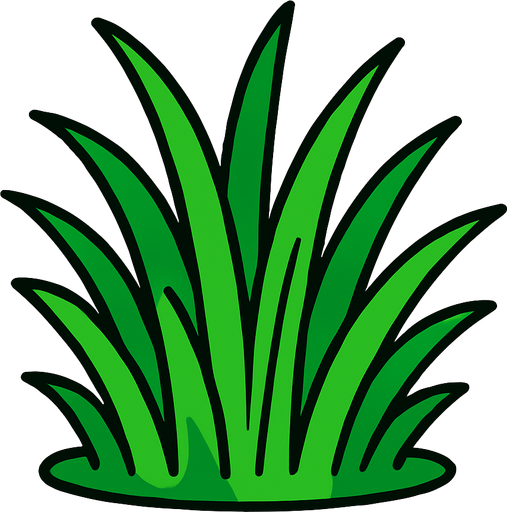 green grass 2d.
In-Game asset.  2d.  High contrast.  No shadows