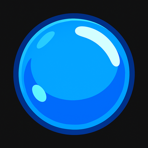 bubble.
In-Game asset.  2d.  High contrast.  No shadows