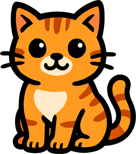 Gato.
In-Game asset.  2d.  High contrast.  No shadows