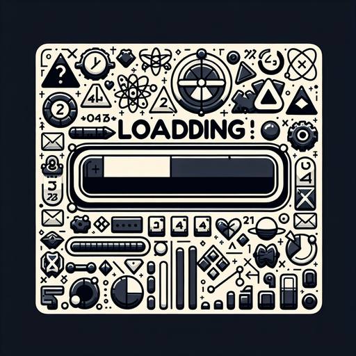 mathematical loading bar.
Single Game Texture.  In-Game asset.  2d.  Blank background.  High contrast