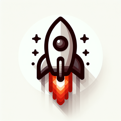 Ракета.
Single Game Texture. In-Game asset. 2d. Blank background. High contrast. No shadows.