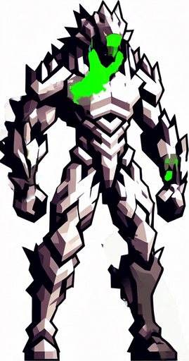 Make his body look destroyed, also make it cover with some green liquid