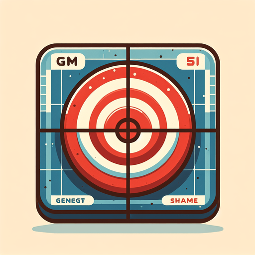 Мишен.
Single Game Texture. In-Game asset. 2d. Blank background. High contrast. No shadows.