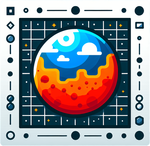 Create a top down view of a single Earth-like planet

Single Game Texture. In-Game asset. 2d. Blank background. High contrast. No shadows.