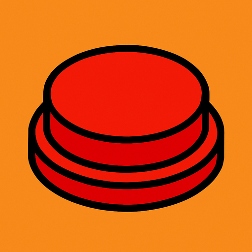 button red 2d.
In-Game asset.  2d.  High contrast.  No shadows