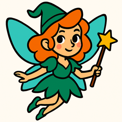 Fée margot.
In-Game asset.  2d.  High contrast.  No shadows