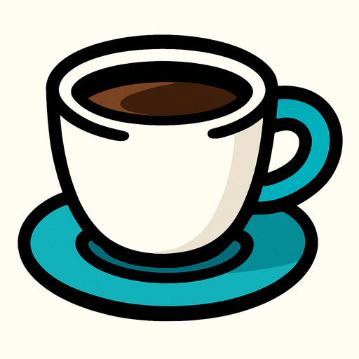 coffee cup.
In-Game asset.  2d.  High contrast.  No shadows
