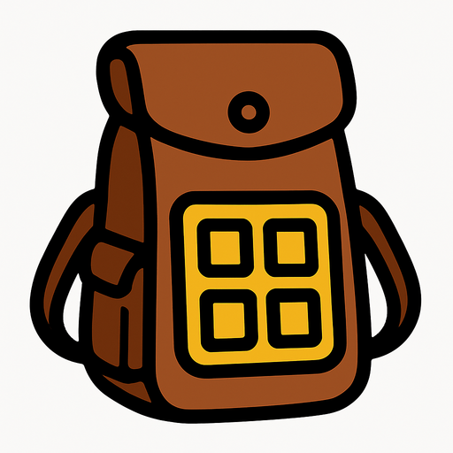 solot de inventario.
In-Game asset.  2d.  High contrast.  No shadows