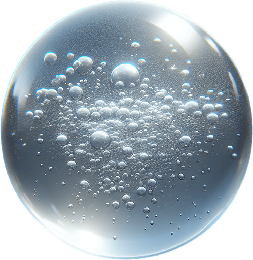 create a water bubble image.
Single Game Texture.  In-Game asset.  2d.  Blank background.  High contrast.  No shadows