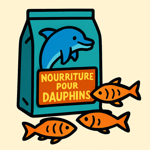 nourriture pour dauphins.
In-Game asset.  2d.  High contrast.  No shadows