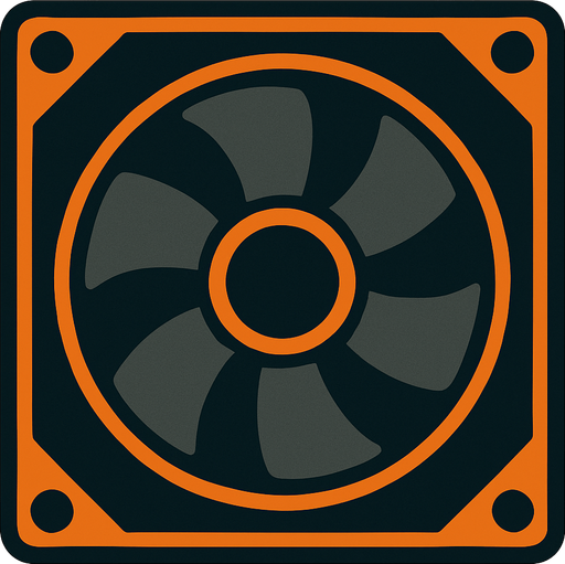 Cooling fan.
In-Game asset.  2d.  High contrast.  No shadows
