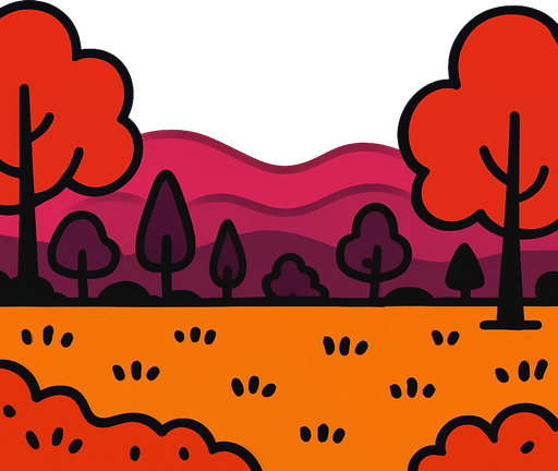 make a episode complete background for trambone game but without any text..
In-Game asset.  2d.  High contrast.  No shadows