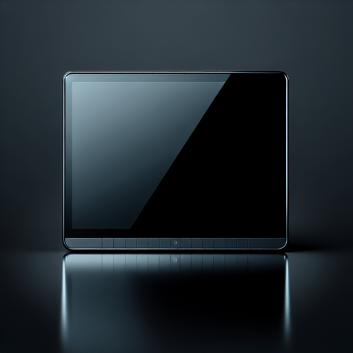 empty rectangular black board.
electronic style