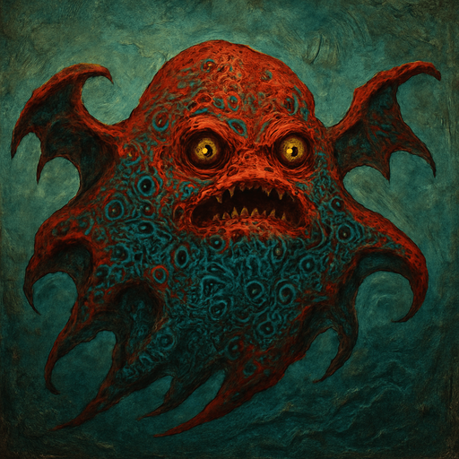 ancient flyng red slime with talasophobia texture