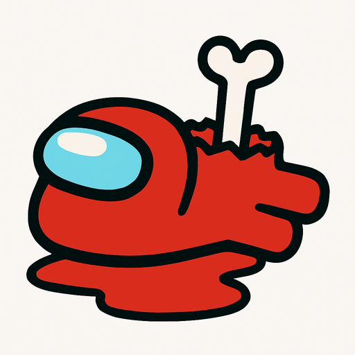 Dead among us.
In-Game asset.  2d.  High contrast.  No shadows