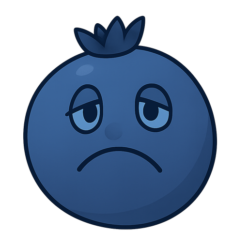 bluebery. No background. Transparent background. Blank background. No shadows. 2d. In-Game asset. flat