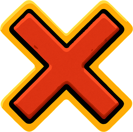 Крестик для закрытия окна.
In-Game asset.  2d.  High contrast.  No shadows