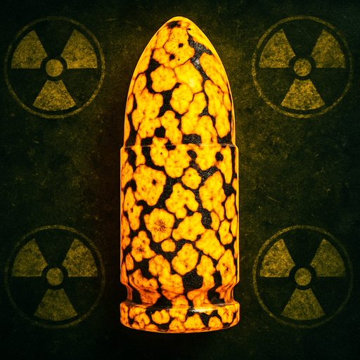 yellow lava poisonous bullet top view